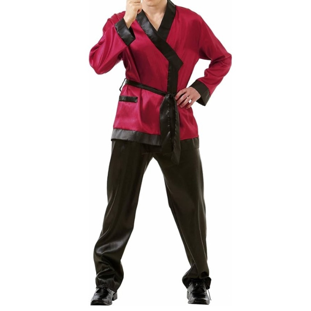 Hauntlook Men's Bunny Enthusiast Halloween Adult Costume Hugh Hefner Size XL